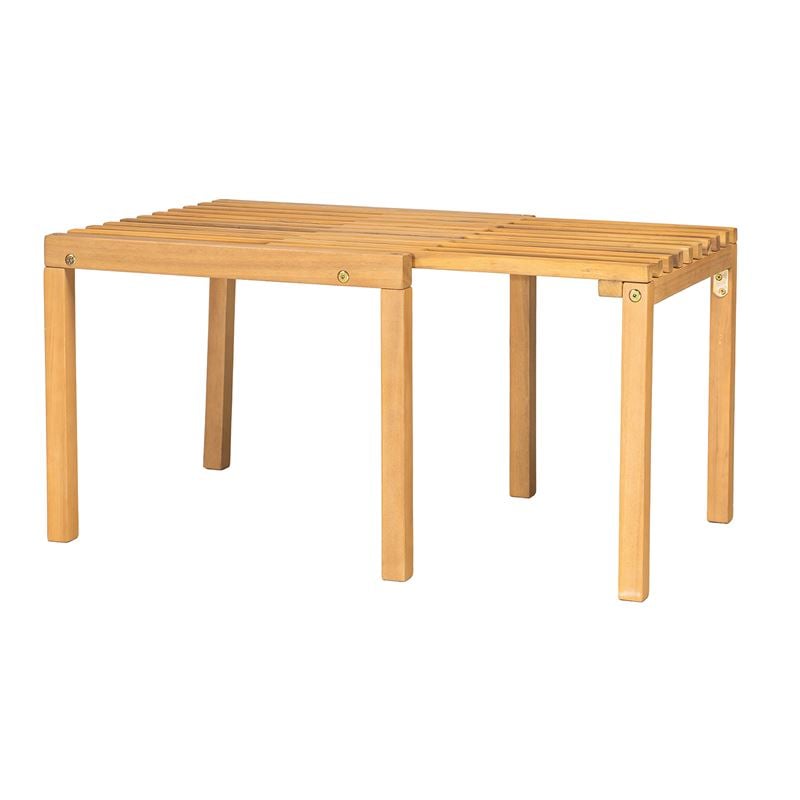 Холна маса, COZY, Натурален, Дърво, 50+(30)х50см.