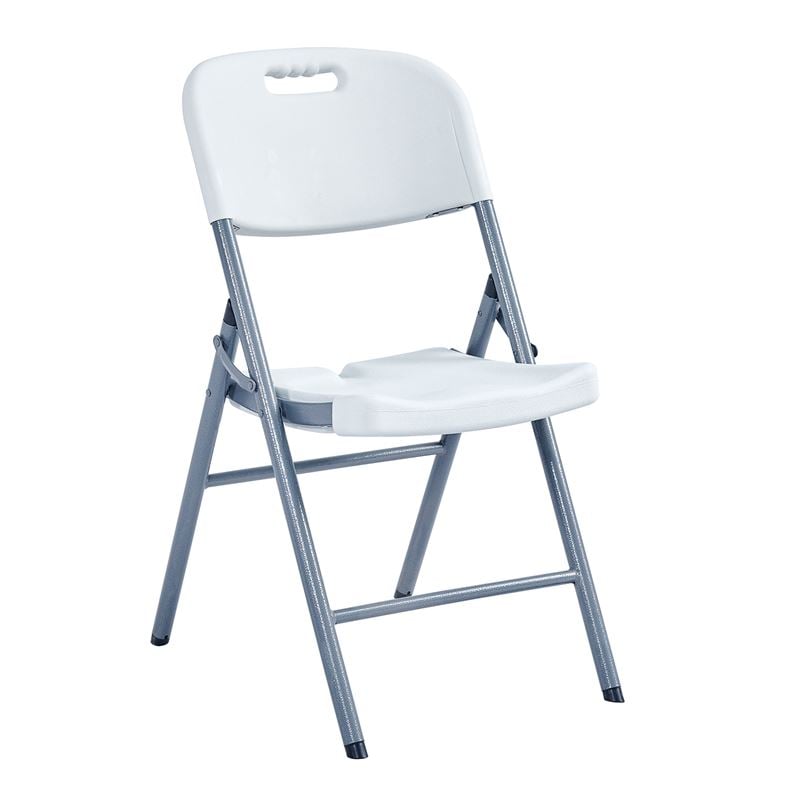 Сгъваем стол, FOSTY, Бял, Пластмаса, 56х47х84см.