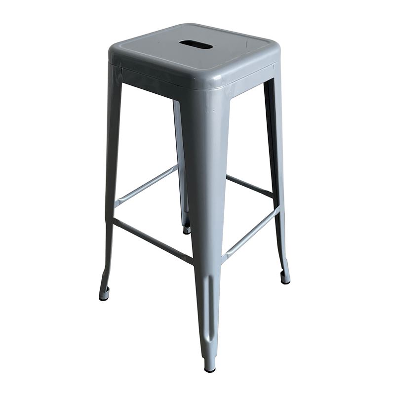 Бар стол, RELIх, Сив, Метал, 42х42х76см.