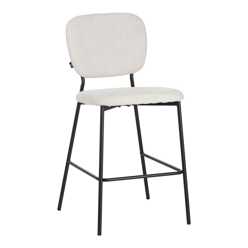 Бар стол, Cathair, Бежов, Текстил, 48х54х100см.