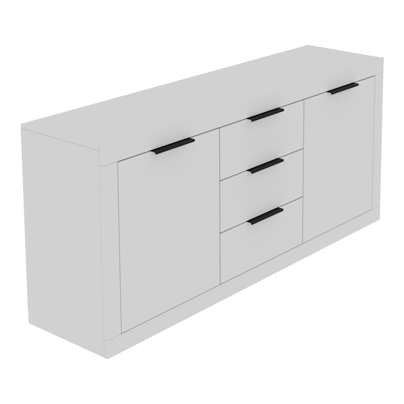 Скрин, Doha, Бял, Пдч, 180х45х80.5см.