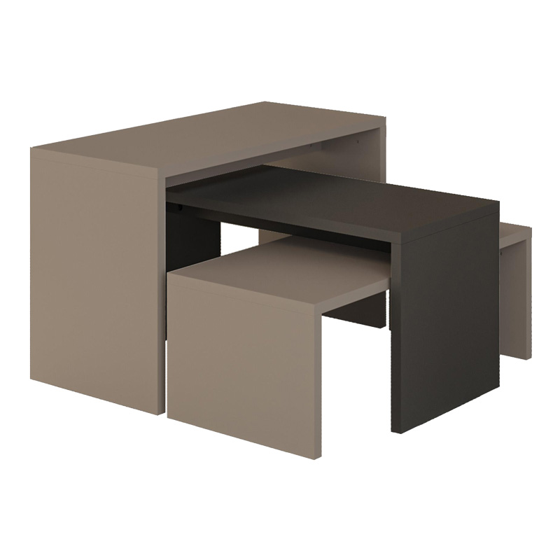 Комплект маси, Kantar, Антрацит, Пдч, 65х30х39см.