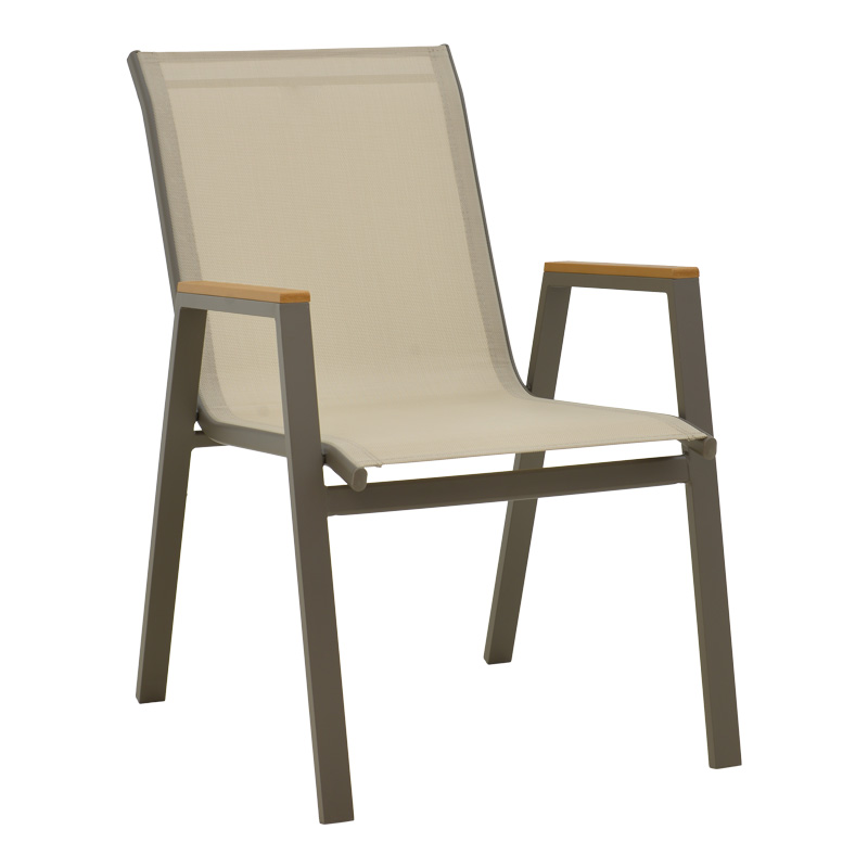 Стол, Azelie, Антрацит, Алуминий, 56х75х88см.