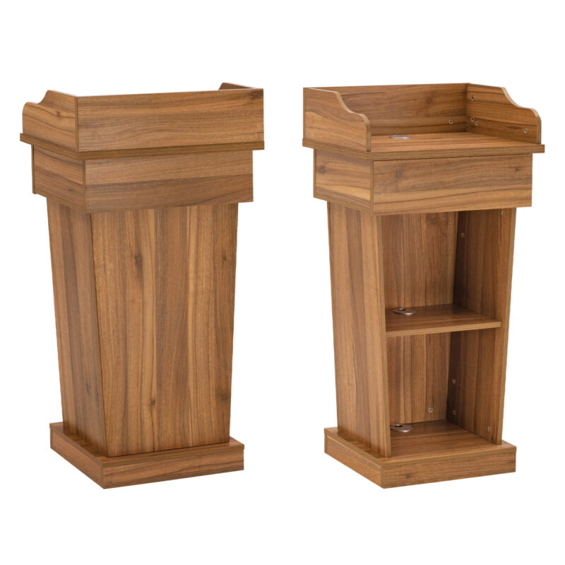 Заседателна трибуна, HM2378, Дъб, ПДЧ, 59.5х40х111см.