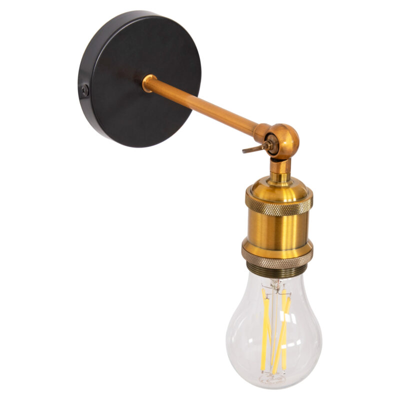 Аплик, Reston, Черен, Алуминий, 10х10х26см.