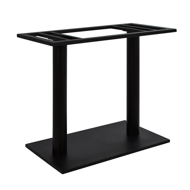 Метална основа за маса, HM435, Черен, Метал, 40х70х72см.