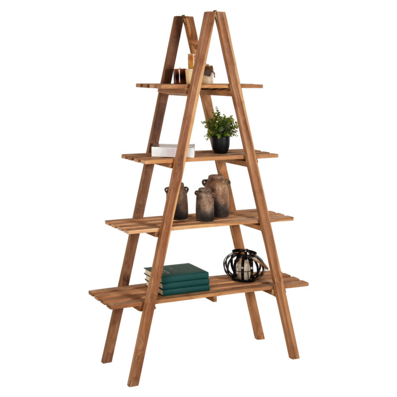 Библиотека, HM7895, Натурален, Дърво, 120х33х180см.