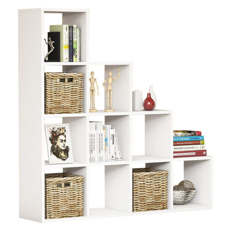 Библиотека, HM9238.11, Бял, Пдч, 120х30х123см.