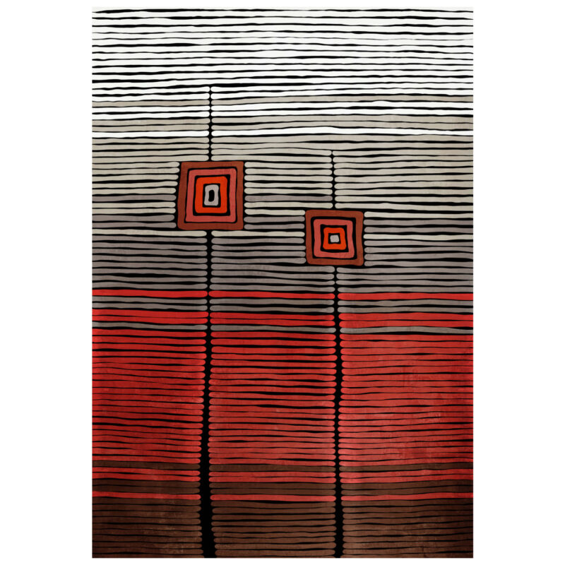 Килим, JOSIANE, Червен, Текстил, 160х230см.