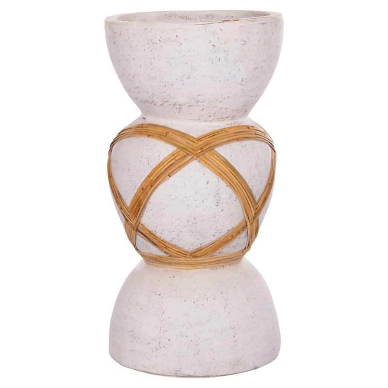 Ваза, HM4672.02L, Натурален, Ратан, 32х62см.