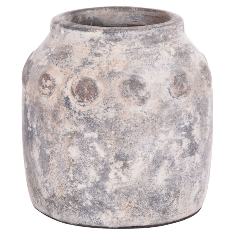 Ваза, HM4392, Сив, Керамика, 20х19см.