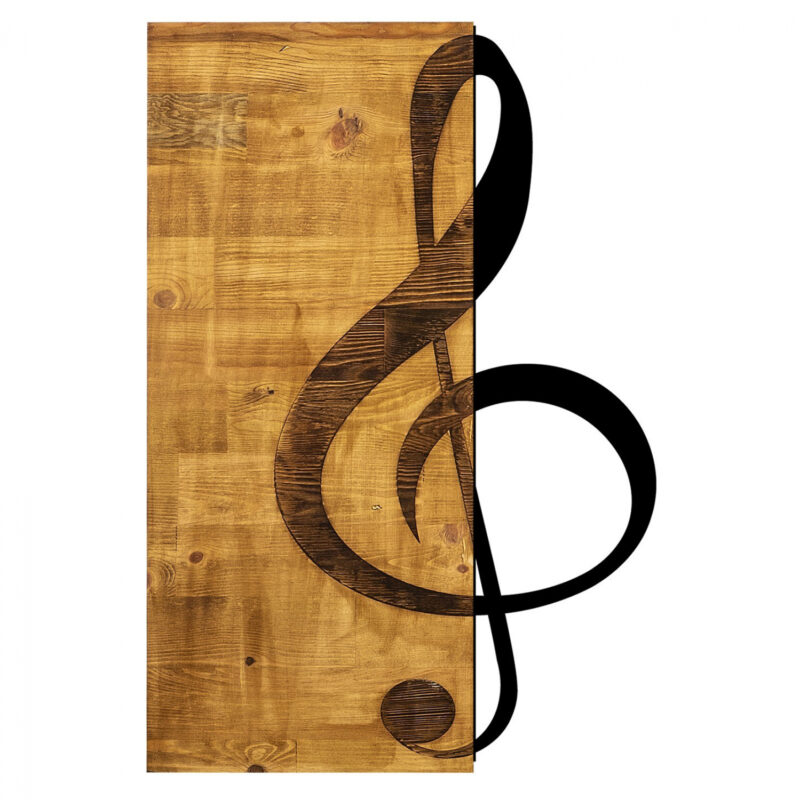 Декорация за стена, HM7222, Натурален, Дърво, 39х58см.