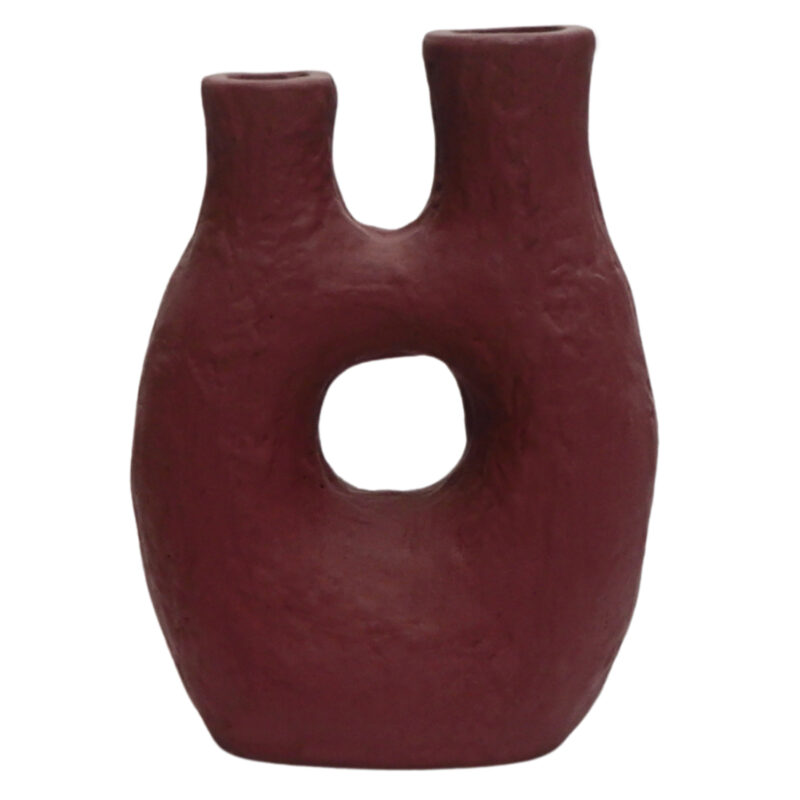 Ваза, NAMENTIS, Червен, Керамика, 27х13.5х37см.