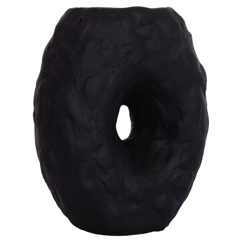 Ваза, NAMENTIS, Черен, Керамика, 22х13х28см.