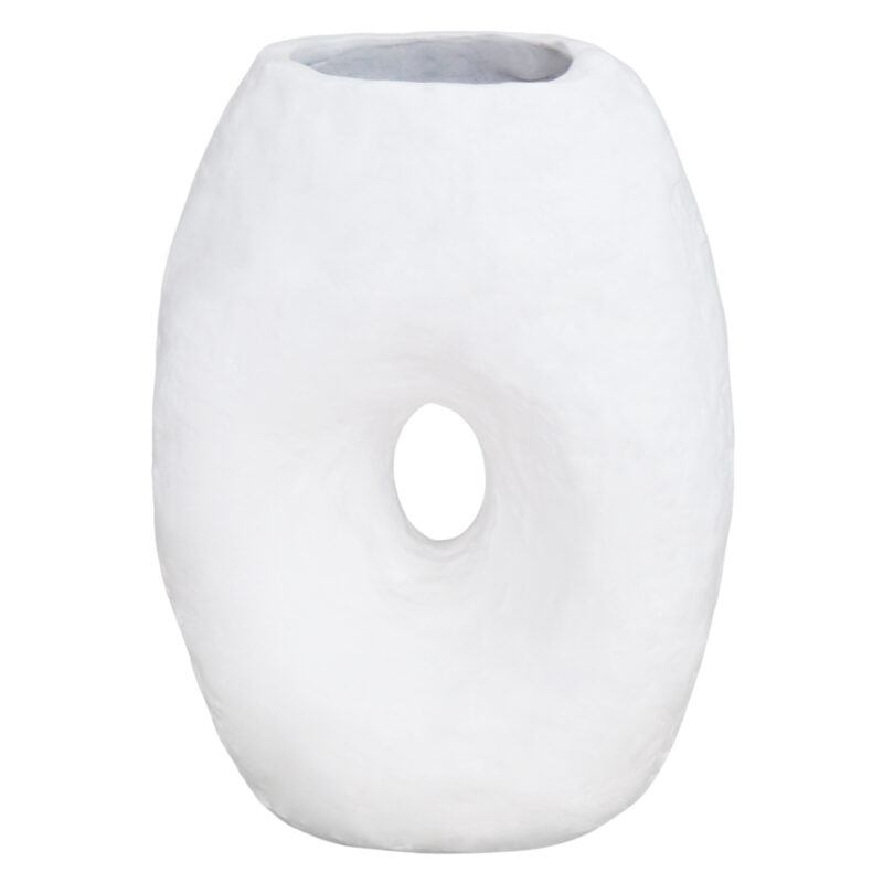 Ваза, HM4673.02L, Бял, Няма, 26.5х16х36см.