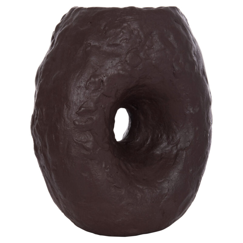 Ваза, Namentis, Кафяв, Керамика, 22х13х28см.