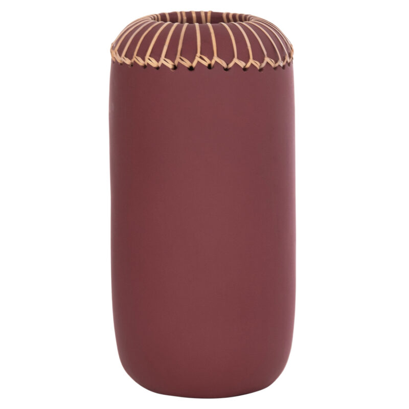 Ваза, Lennoх, Червен, Няма, 18х33см.