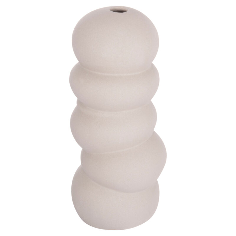 Ваза, HM4630.03, Сив, Керамика, 12х30см.