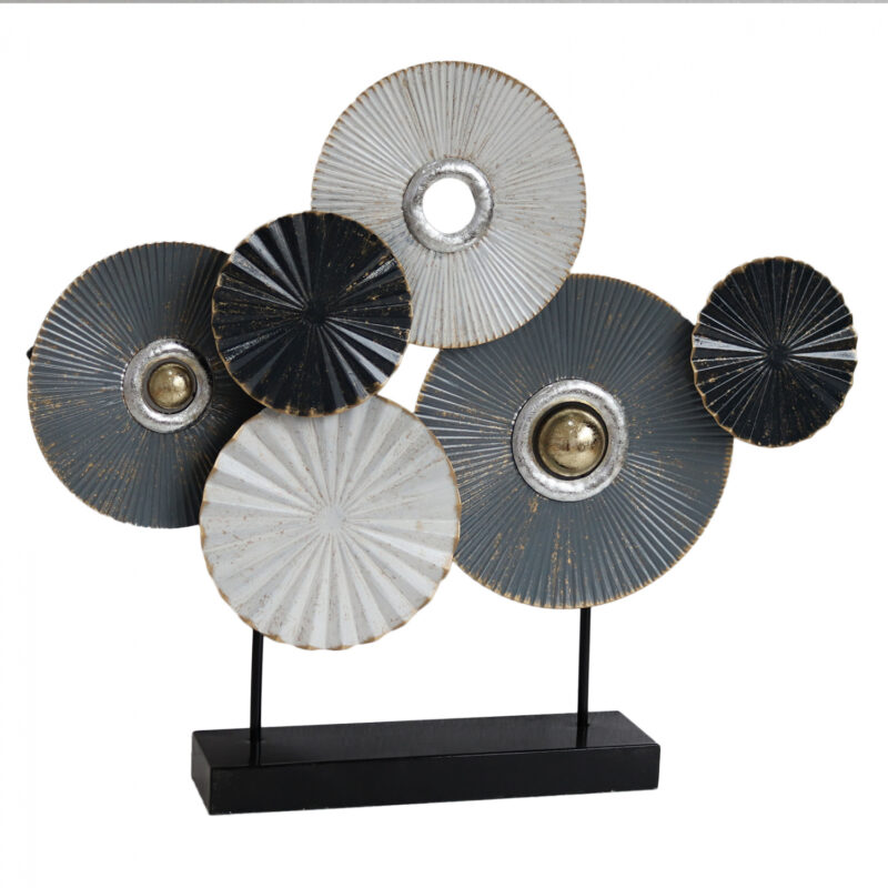 Декорация, HM7171, Бял, Метал, 65х9х54см.