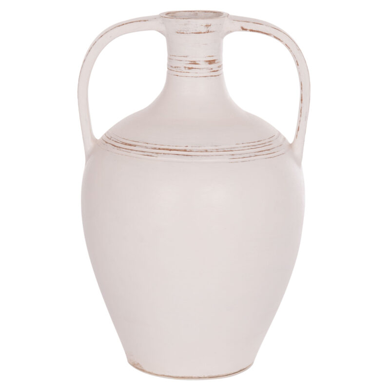 Ваза, FEAх, Бял, Керамика, 35х35х58см.