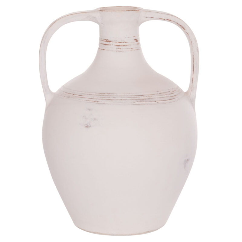 Ваза, HM4676.02S, Бял, Керамика, 35х35х48см.