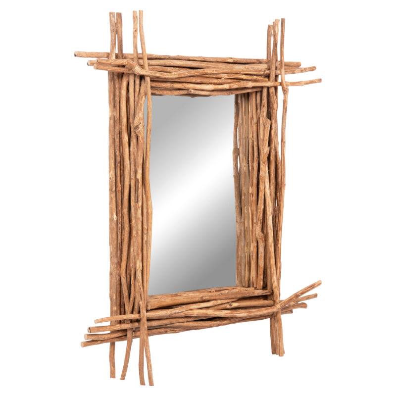 Огледало, Twigger, Натурален, Дърво, 80х15х100см.