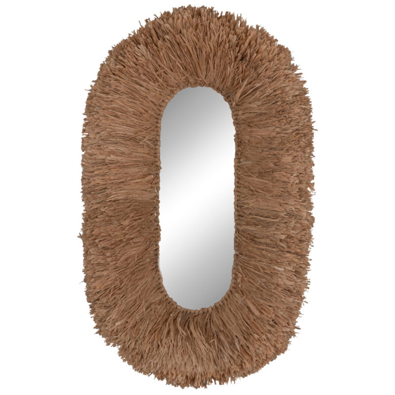 Огледало, HM4711, Натурален, Пластмаса, 95х60х15см.