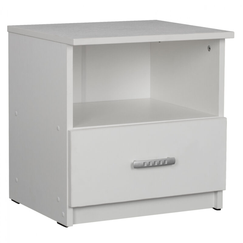 Нощно шкафче, Adler, Бял, Пдч, 45х40х48см.