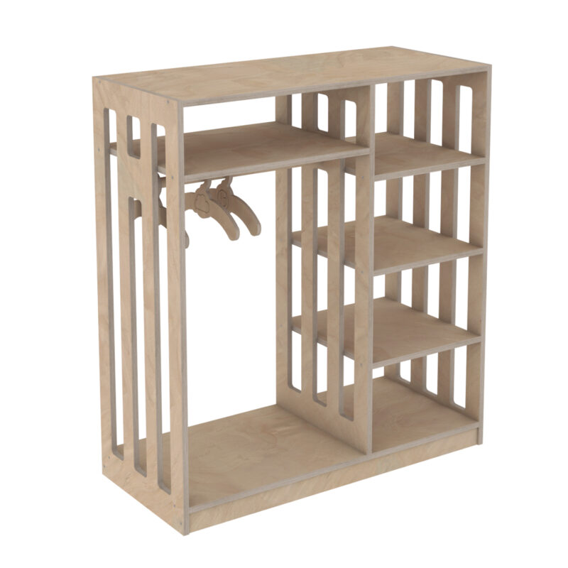 Закачалка, HM18226.03, Натурален, Дърво, 90х40х100см.