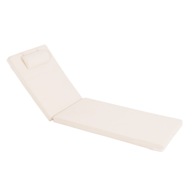 Възглавница за шезлонг, Sifnos, Бежов, Текстил, 190х58х6.5см.