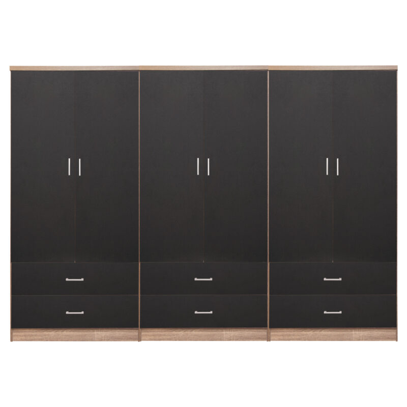 Гардероб, HM21060.03, Сонома, Пдч, 240х42х181см.