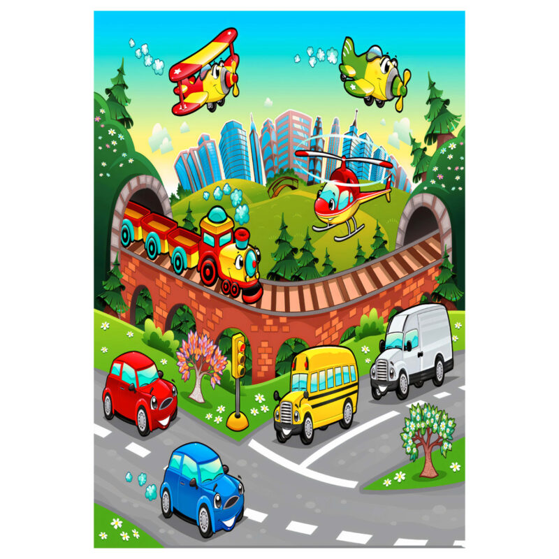 Килим, HM7678.13, Многоцветен, Текстил, 80х150см.