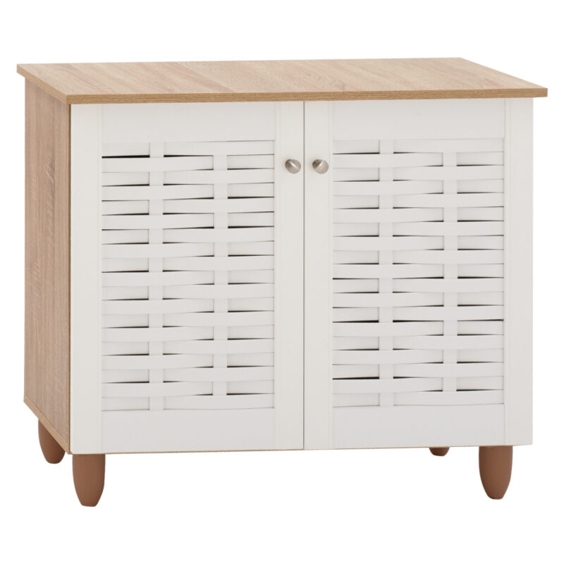 Шкаф за обувки, SONAMΑ-WHITE, Бял, Пдч, 77х34х67.5см.