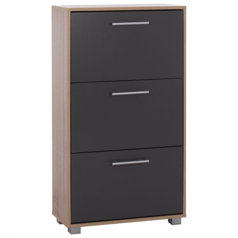 Шкаф за обувки, HM2221.04, Сив, Пдч, 62х24х110см.