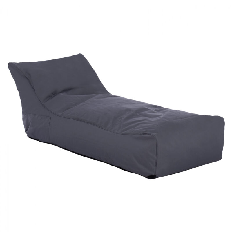 Пуф, HM5806.02, Сив, Текстил, 140х70х60см.