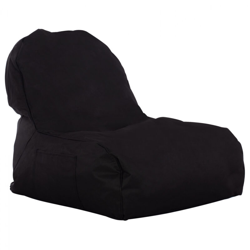 Пуф, HM5112.04, Черен, Текстил, 81х78х73см.