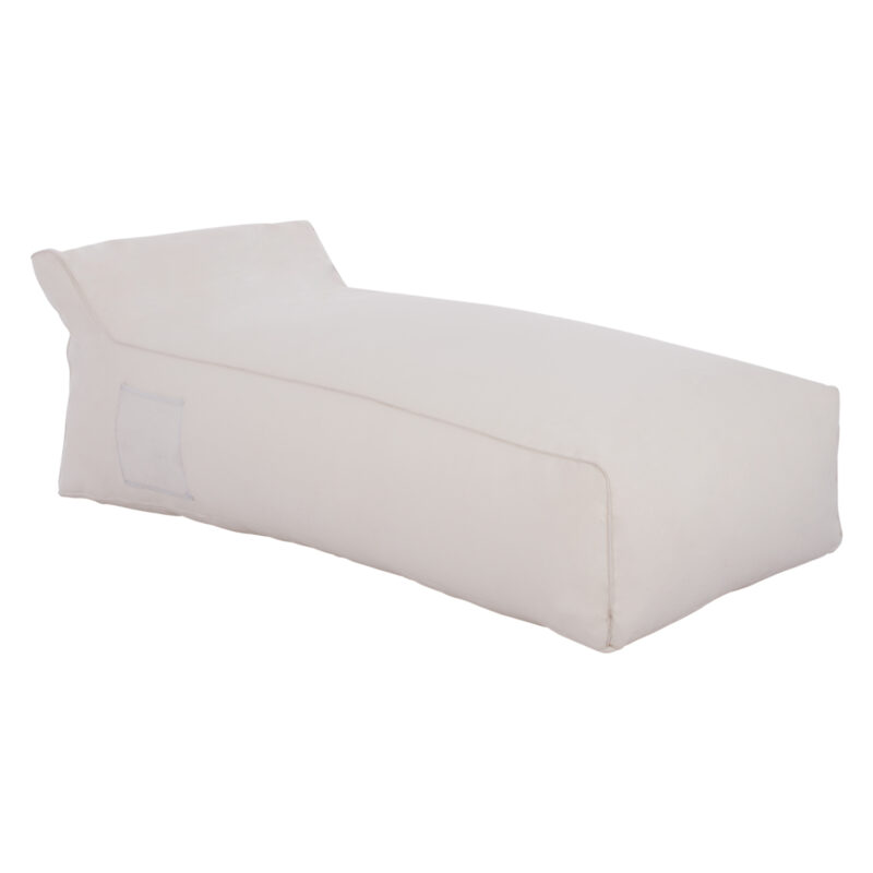 Пуф, HM5774.11, Бял, Текстил, 190х80х40см.