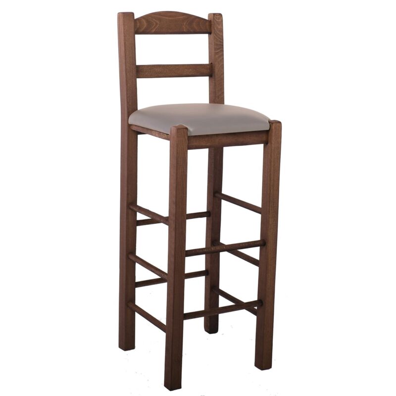 Бар стол, SIFNOS, Капучино, Дърво, 36х37х107см.