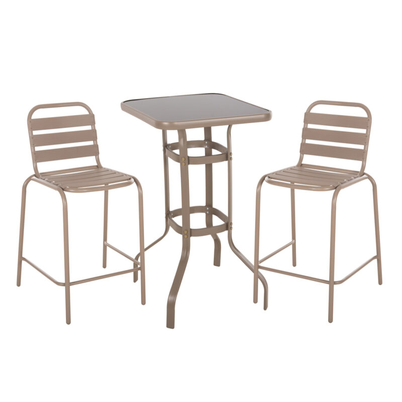 Градински комплект, Laura, Шампанско, Пластмаса