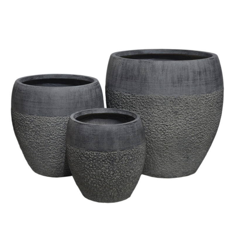 Градински саксии, HM4725, Сив, Пластмаса, 55х54см.