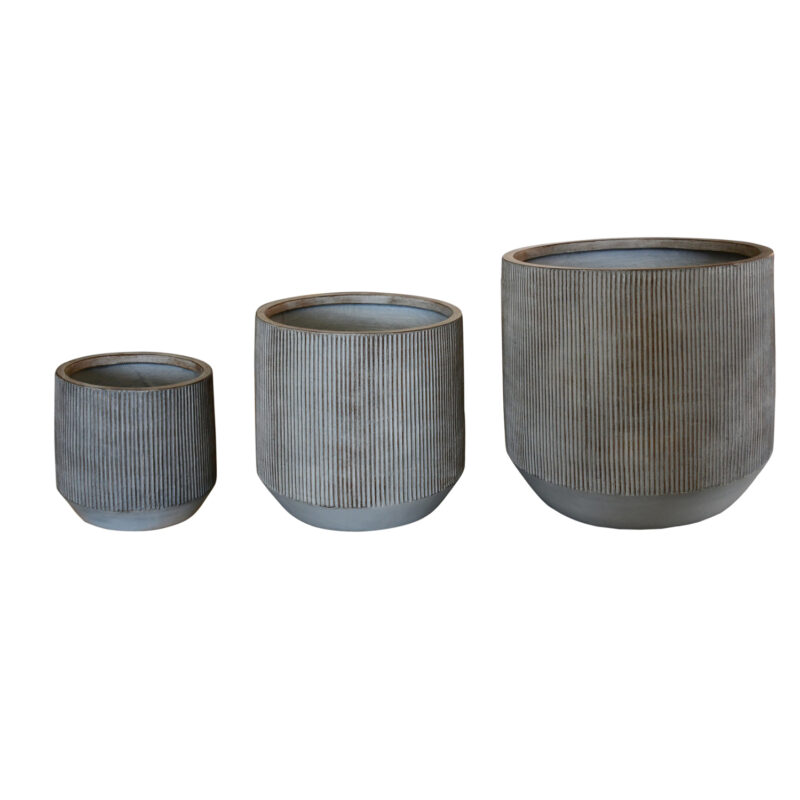 Градински саксии, HM4724, Сив, Пластмаса, 59х55см.