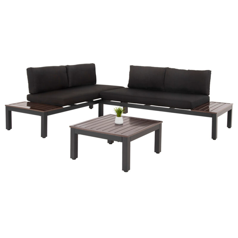 Градински комплект, DEх, Антрацит, Алуминий