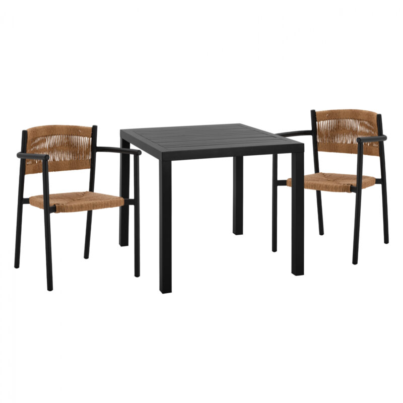 Градински комплект, HM11438, Кафяв, Въже, 80х80см.