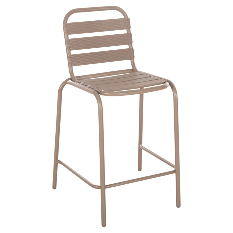 Бар стол, HM6065.04, Шампанско, Алуминий, 58.5х58х104см.