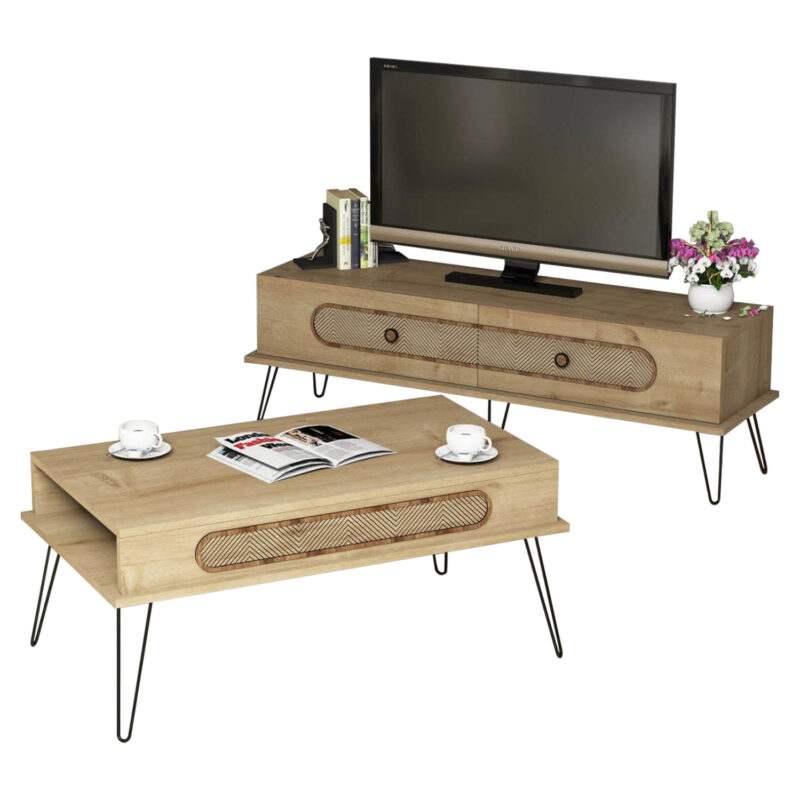 ТВ комплект, HM11851.02, Дъб, Пдч