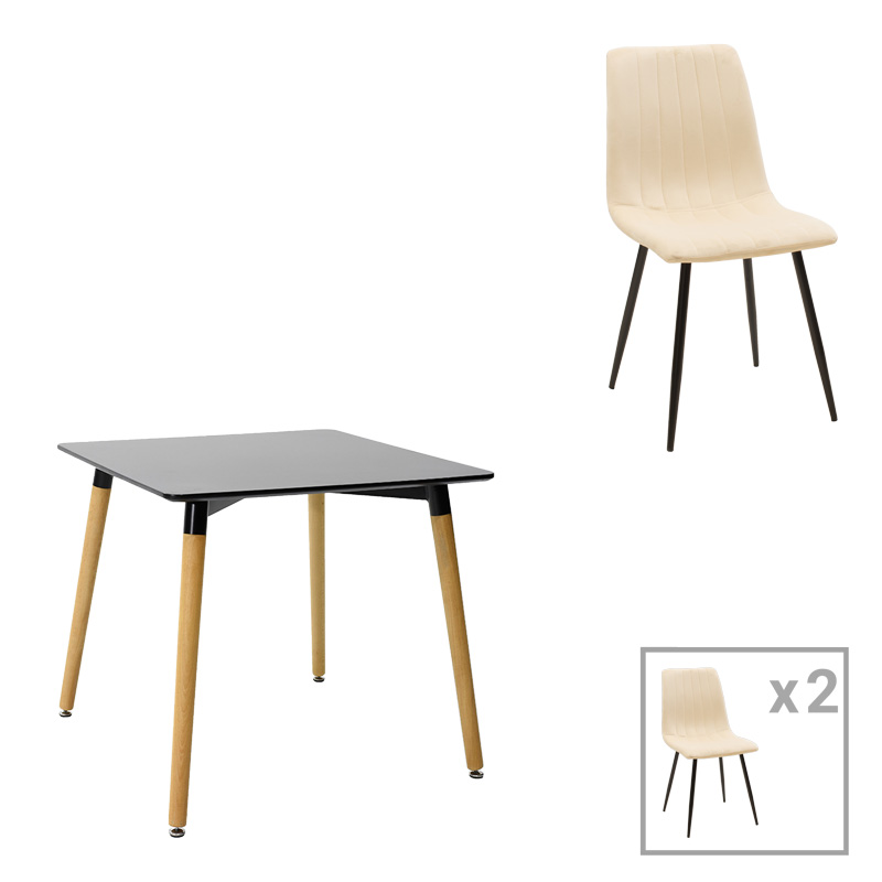 Трапезен комплект, Natali-Noor, 80х80х76см.