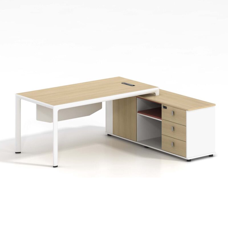 Бюро, Right Corner Desk, Натурален, ПДЧ, 160х80х160см.