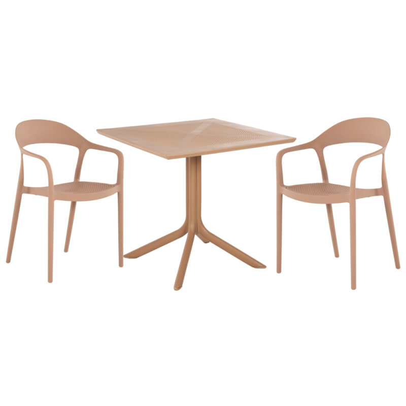 Трапезен комплект, CLEO HM21136, Капучино, Изкуствена кожа