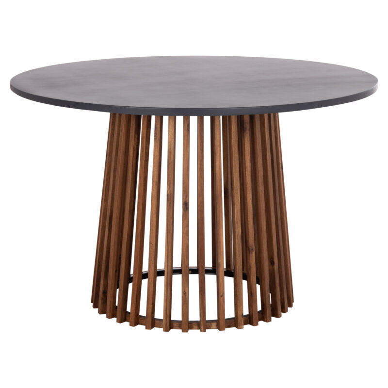 Трапезна маса, Cristobal, Сив, Дърво, 120х77см.