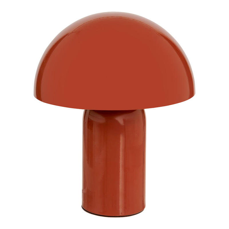 Настолна лампа, Mushi, Оранжев, Керамика, 20х20х24.5см.